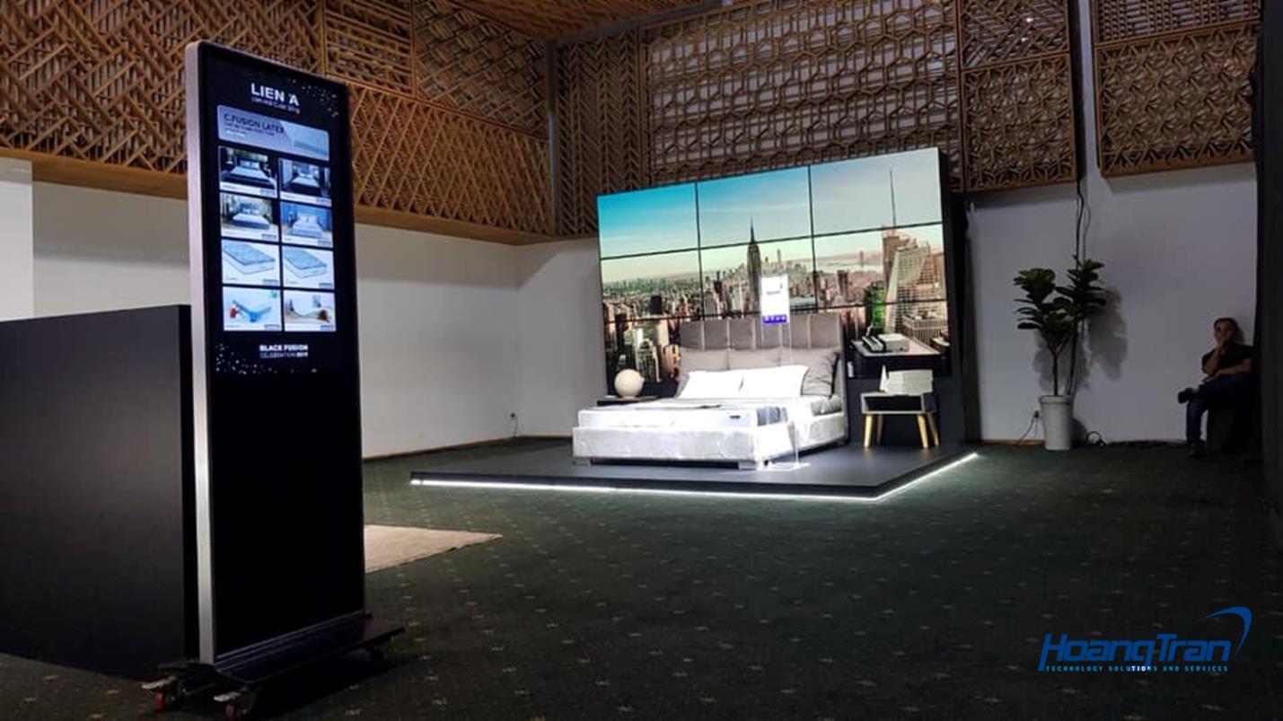 Góc nhìn triển lãm màn hình ghép cùng tivi lcd