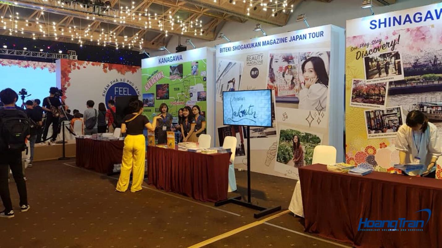 Kiosk quảng cáo ấn tượng mà Hoàng Trần cho thuê tại Feel Japan 2019