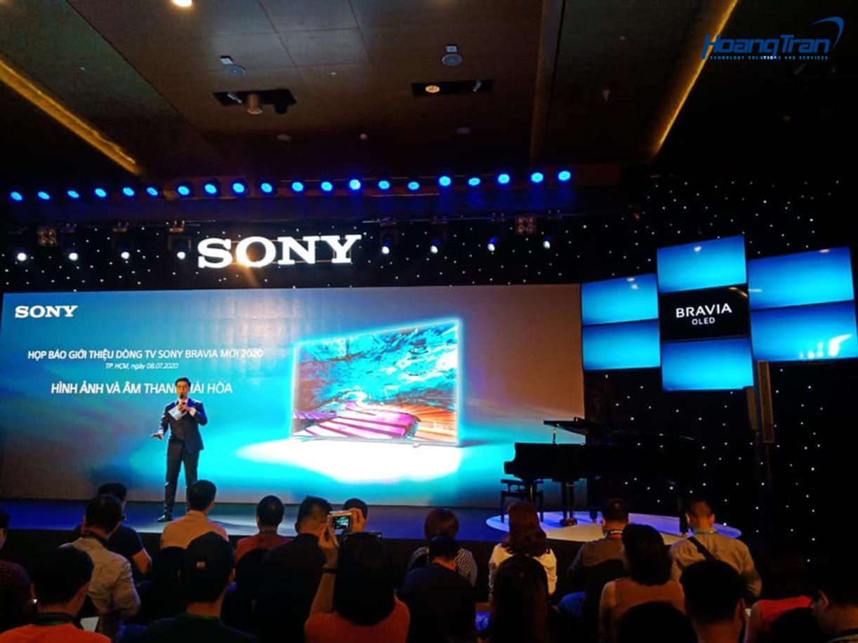 Hoang Tran cho thue man hinh ghep video wall tai su kien cua sony bravia