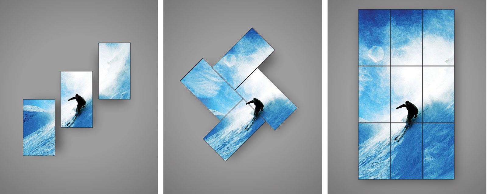 thuê màn hình ghép nghệ thuật